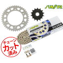 SUNSTAR サンスター チェーン&スプロケット 3点セット チェーンジョイント2個付き 適合車種 DJEBEL250XC(96-08) DR250R(95-...
