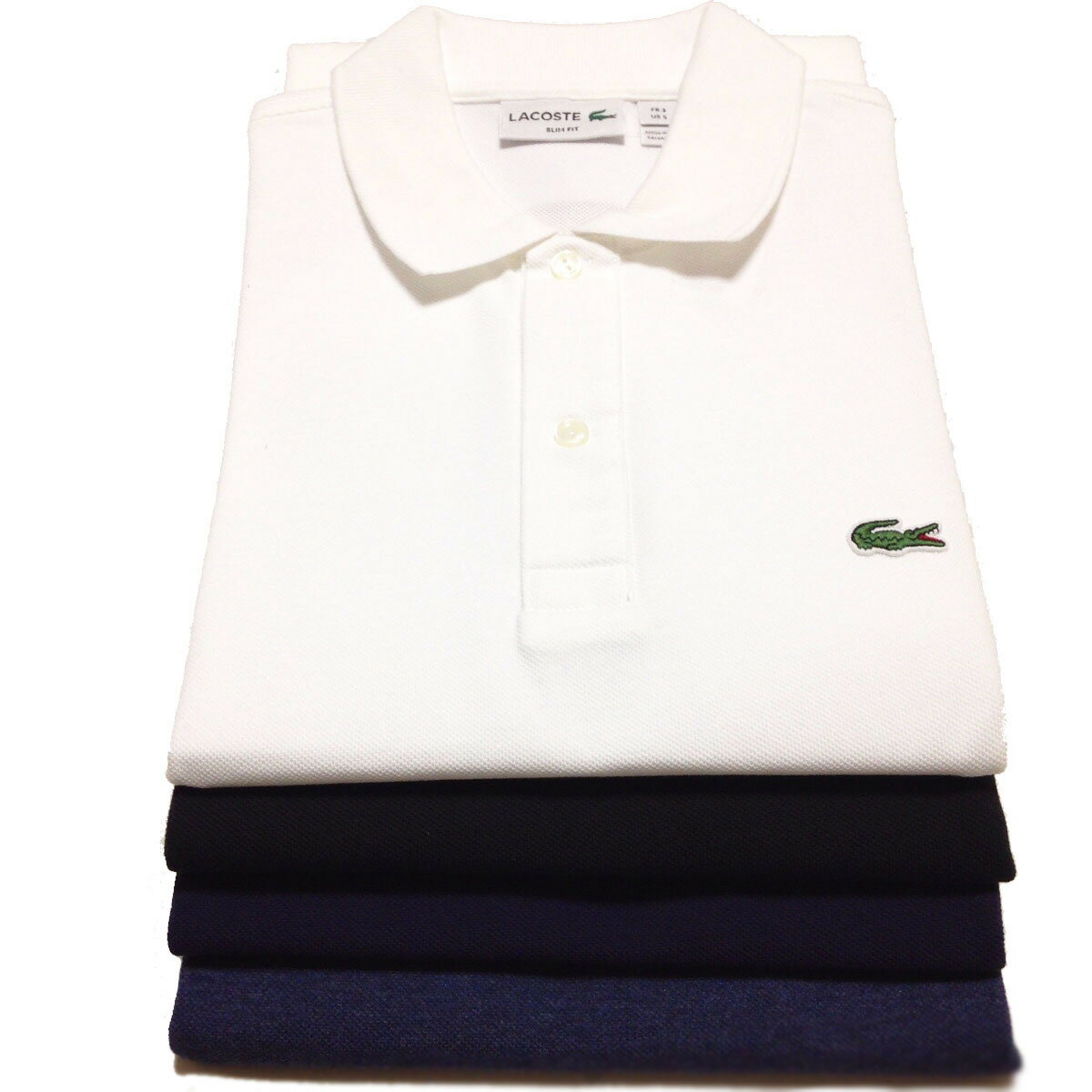 ラコステ 【並行輸入品】［ラコステ］ LACOSTE POLO PH4012 メンズ スリムフィット 半袖鹿の子ポロシャツ SLIM FIT（あす楽）