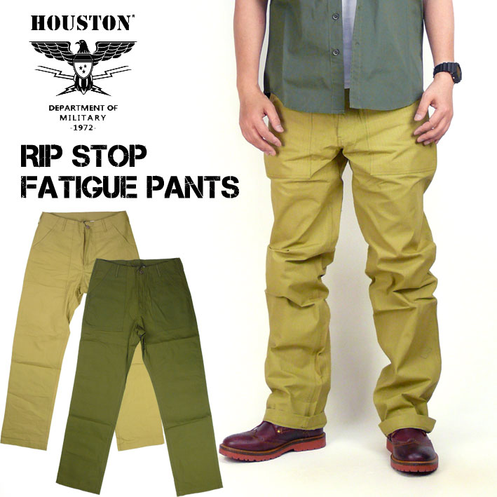 HOUSTON ヒューストン リップストップ ファティーグパンツ RIPSTOP FATIGUE PANTS ベーカーパンツ ミリタリーパンツ メンズ 春夏 1881