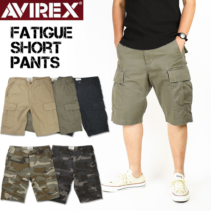 AVIREX アビレックス FATIGUE CARGO SHORT PANTS ファティーグ カーゴショートパンツ ミリタリーパンツ メンズ 6126131 783-2913002