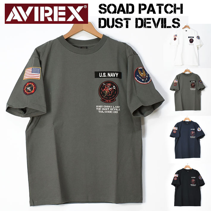 AVIREX ӥå ȾµT SQAD PATCH DUST DEVILS ߥ꥿꡼T  7833134046