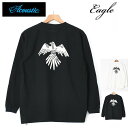 ACOUSTIC アコースティック 長袖Tシャツ EAGLE プリントTシャツ メンズ レディース ユニセックス AC23302