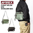 AVIREX アビレックス FLIGHT NYLON BOX SHOULDER BAG フライト ナイロン ボックス ショルダーバッグ ミリタリー メンズ レディース ユ..