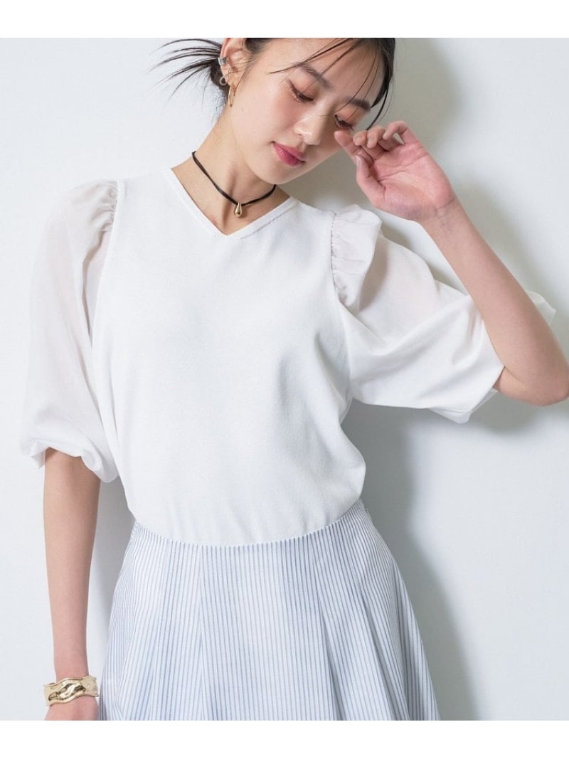 Rakuten - 【SALE／55%OFF】【洗える/袖丈調整可能】シャツコンビニット INDIVI インディヴィ トップス ニット ブラウン ホワイト ブラック イエロー【RBA_E】【送料無料】[Rakuten Fashion]