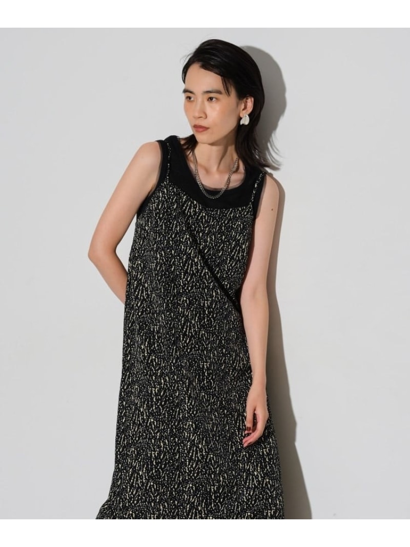 【SALE／40%OFF】変形ドットキャミワンピース GALLEST インディヴィ ワンピース・ドレス その他のワンピース・ドレス ホワイト ブラック【RBA_E】【送料無料】[Rakuten Fashion]