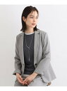 【SALE/60%OFF】【定番スーツ/洗える/メランジ】ウールライクテーラードジャケット INDIVI インディヴィ スーツ・フォーマル セットアップスーツ ...