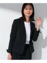 【定番スーツ/洗える/UVケア】ストレッチリクルートジャケット INDIVI インディヴィ スーツ・フォーマル セットアップスーツ ブラック【送料無料】[Rak...