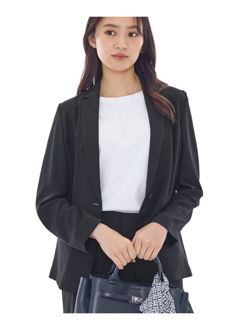 【SALE／30%OFF】【洗える/UVケア】テーラード ナロージャケット INDIVI インディヴィ スーツ・フォーマル セットアップスーツ ブラック ネイビー グレー【RBA_E】【送料無料】[Rakuten Fashion]