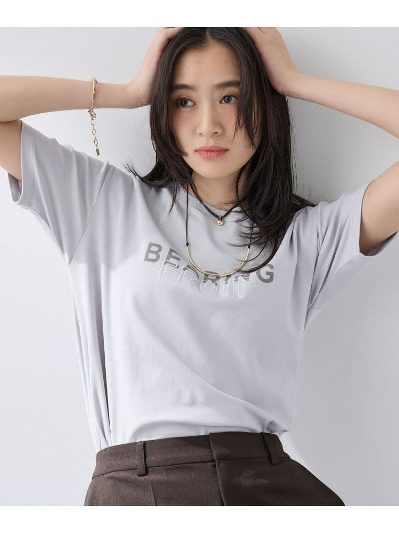 【UVケア/選べるグラフィック】スムースジャージTシャツ INDIVI インディヴィ トッ...
