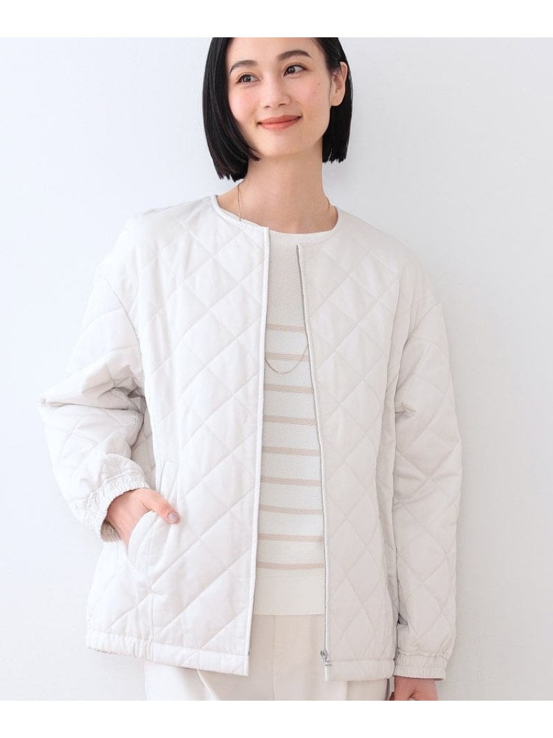 Rakuten - 【SALE／50%OFF】キルティングコート INDIVI インディヴィ ジャケット・アウター その他のジャケット・アウター ホワイト ブラック グレー【RBA_E】【送料無料】[Rakuten Fashion]