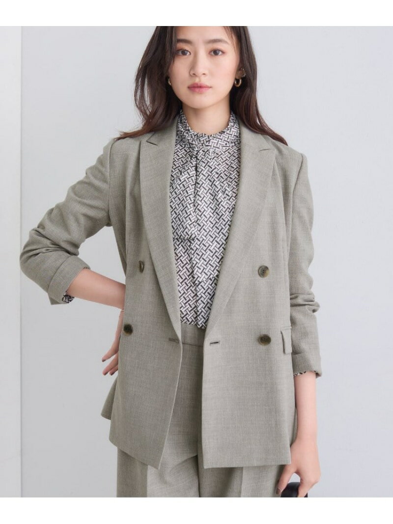 Rakuten - 【SALE／50%OFF】【洗える/セットアップ可能】凹凸ストレッチ素材ダブルジャケット INDIVI インディヴィ ジャケット・アウター テーラードジャケット・ブレザー ブラック【RBA_E】【送料無料】[Rakuten Fashion]
