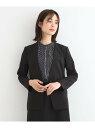 【SALE/60%OFF】【洗える/UVケア/接触冷感/SETUP可能】千鳥柄ノーカラージャケット INDIVI インディヴィ スーツ・フォーマル セットアップ...