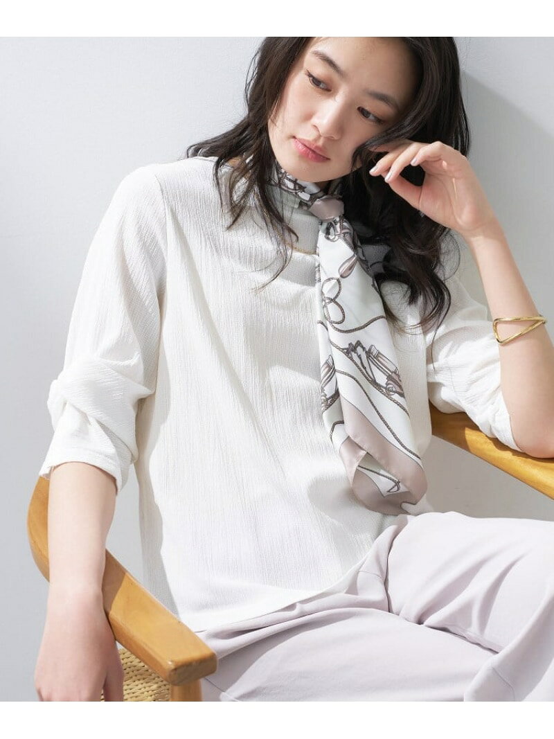 Rakuten - 【SALE／60%OFF】【洗える/吸水速乾/UVケア】ねじりデザイン袖カットソー INDIVI インディヴィ トップス カットソー・Tシャツ グレー ホワイト ベージュ【RBA_E】【送料無料】[Rakuten Fashion]