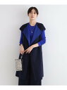 【SALE/50%OFF】【ウール混/トレンド】リバージレコート INDIVI インディヴィ トップス ベスト・ジレ ネイビー ブラック グレー【RBA_E】【...