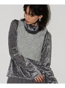 【SALE/20%OFF】メタリックフェザータンクトップ GALLEST インディヴィ トップス アンサンブル シルバー ゴールド【RBA_E】【送料無料】[R...