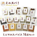 印度カリー子 の 万能 スパイス 16点セット | ミニスパ!使い切りサイズでいつでも香り新鮮 MINIMAL SPICE