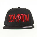 【送料無料】COMPTON SNAPBACK CAP【BLACK】【CITY CAP】(通販 帽子 キャップ スナップバック コンプトン ベースボールキャップ HIP HOP ヒップホップ WEST SIDE ウエストコースト)(4)