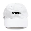 G FUNK STRAPBACK CAP(通販 メンズ レディース 男 女 兼用 帽子 キャップ コンプトン ウエストコースト 西海岸 LA ギャングスタ ヒップホップ ロゴ ホワイト 白)