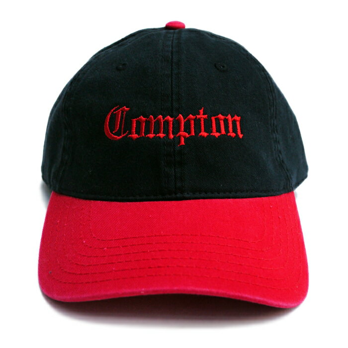 【送料無料】COMPTON STRAPBACK CAP【BLACK×RED】【CITY CAP】(通