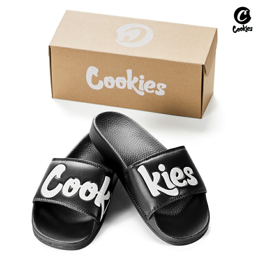 楽天Indoor Class Online Store【送料無料】COOKIES ORIGINAL LOGO SLIDES【BLACK】（US 8・US 9・US 10・US 11）（26cm・27cm・28cm・29cm）（COOKIES クッキーズ アパレル 服 通販 サンダル シャワーサンダル スリッパ 靴）