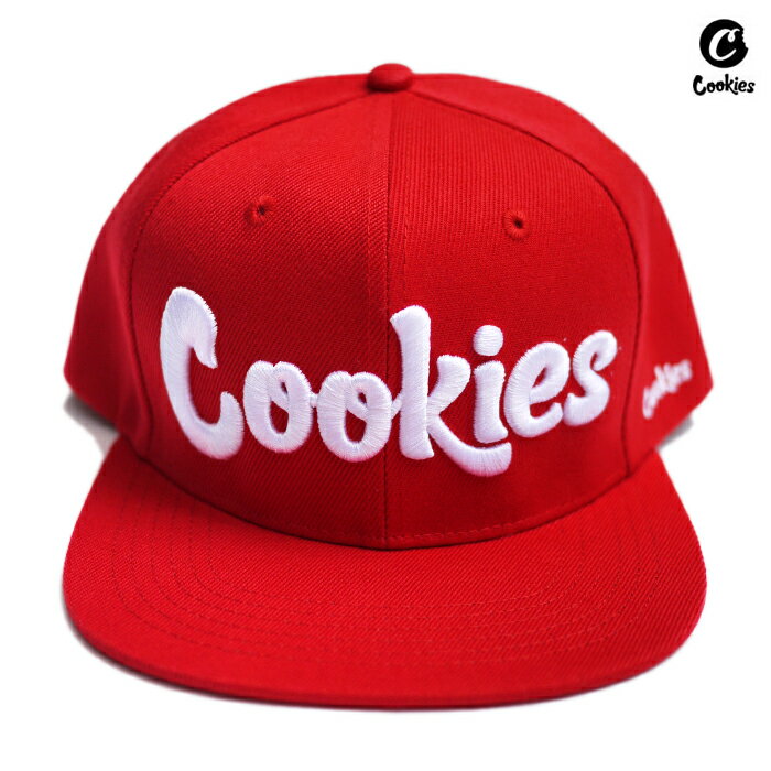 COOKIES ORIGINAL LOGO SNAPBACK CAP(COOKIES 通販 服 メンズ レディース 男 女 兼用 帽子 キャップ スナップバック ロゴ レッド 赤 THIN MINT)