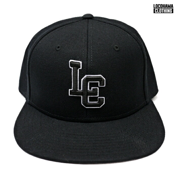 【送料無料】LOCOHAMA CLOTHING SNAPBACK CAP【BLACK】(通販 メンズ レディース 男 女 兼用 帽子 キャップ スナップバック ロゴ ブラック 黒 ウエッサイ ロゴ ロコハマ 横浜 DJ PMX DS455)