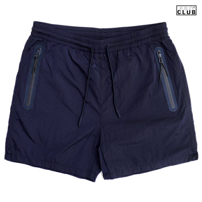 楽天Indoor Class Online Store【送料無料】PRO CLUB PERFORMANCE RUN SWIM SHORTS【NAVY】（M・L・XL）（プロクラブ 通販 メンズ 大きいサイズ ショーツ ハーフパンツ パンツ PROCLUB プロクラブ ロゴ スポーツ スウィムショーツ 水着 ネイビー 紺）