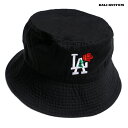 KALI KUSTOM BUCKET HAT BLACK 通販 メンズ レディース 男 女 兼用 帽子 バケット ハット LA ロゴ ブラック 黒 