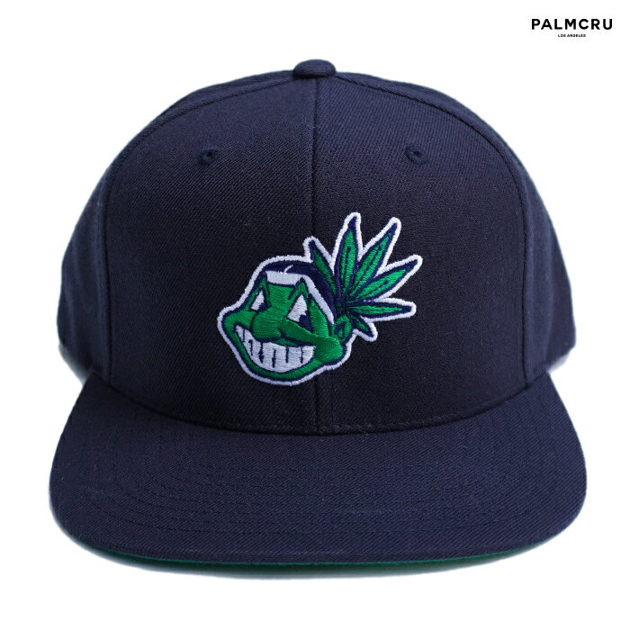 【送料無料】PALMCRU CHIEFIN SNAP BACK CAP【NAVY】(通販 メンズ レディース 男 女 兼用 帽子 6パネル キャップ)