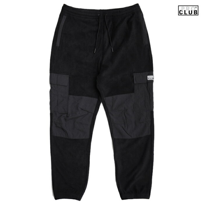 楽天Indoor Class Online Store【送料無料】PRO CLUB POLAR FLEECE PANTS【BLACK】（M・L・XL）（PRO CLUB 通販 プロクラブ メンズ 大きいサイズ フリース パンツ ロング）