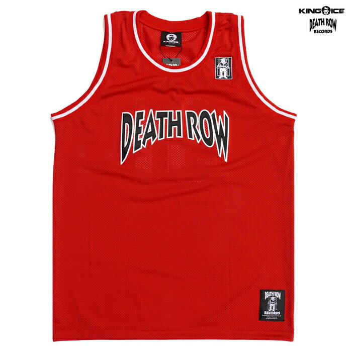 KING ICE × DEATH ROW RECORDS BASKETBALL JERSEY(M・L・XL・2XL)(通販 メンズ 大きいサイズ デス ロウ レコード SNOOP DOGG スヌープドッグ バスケジャージ ジャージ)