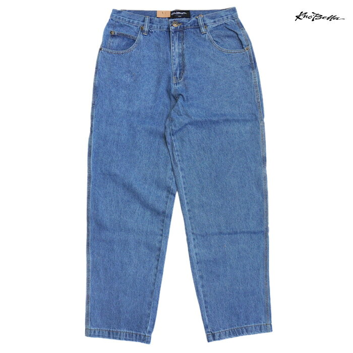 楽天Indoor Class Online Store【送料無料】KNO BETTA 999 BAGGY DENIM PANTS【WASH BLUE】（30・32・34・36）（通販 メンズ 大きいサイズ ロング デニム パンツ ジーンズ バギー）