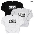 【送料無料】LOCOHAMA CLOTHING CREWNECK SWEAT【WHITE/GRAY/BLACK】(M・L・XL・2XL)(LOCOHAMA CLOTHING DJ PMX DS455 通販 メンズ 大きいサイズ スウェット トレーナー)