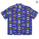 【PRICE DOWN 20%★送料無料】POT MEETS POP × SUBLIME BURNER ALOHA SHIRT【BLUE】(L・XL)(通販 メンズ 大きいサイズ 半袖 シャツ アロハ ボタンシャツ サブライム)