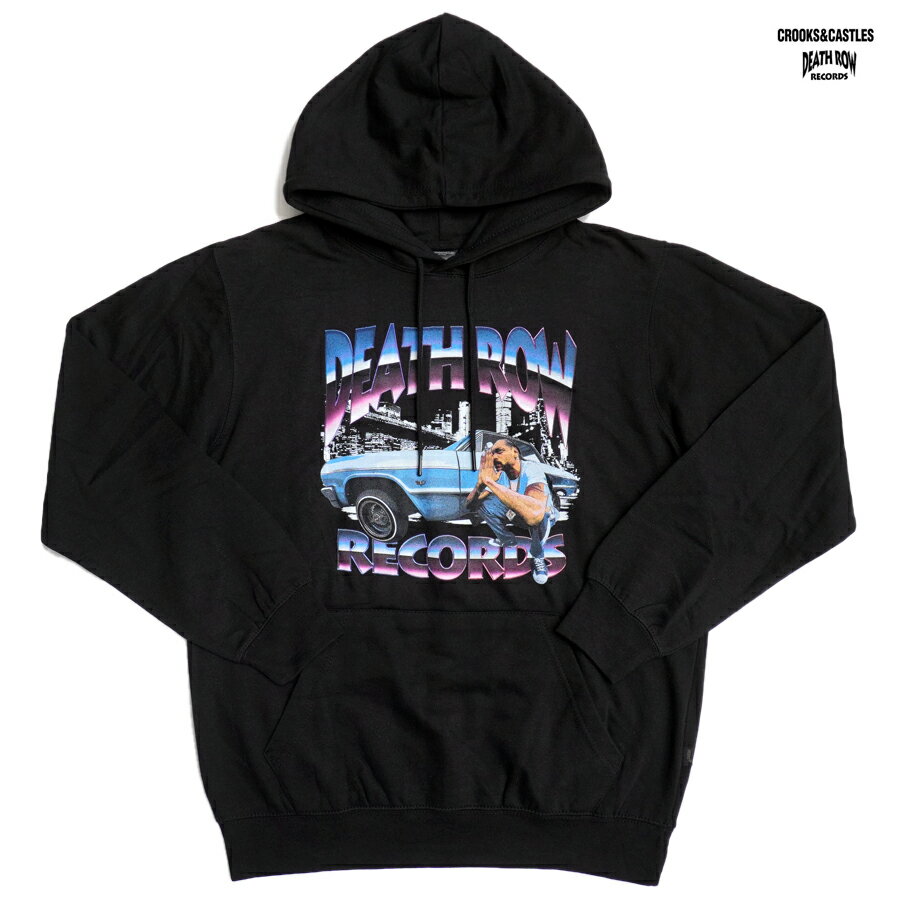 CROOKS & CASTLES × DEATH ROW RECORDS SNOOP CITY HOODIE(M・L・XL・2XL)(クルックスアンドキャッスルズ 通販 デスロウレコード スヌープドッグ SNOOP DOGG ロゴ パーカー フーディー フード 長袖 スウェット)