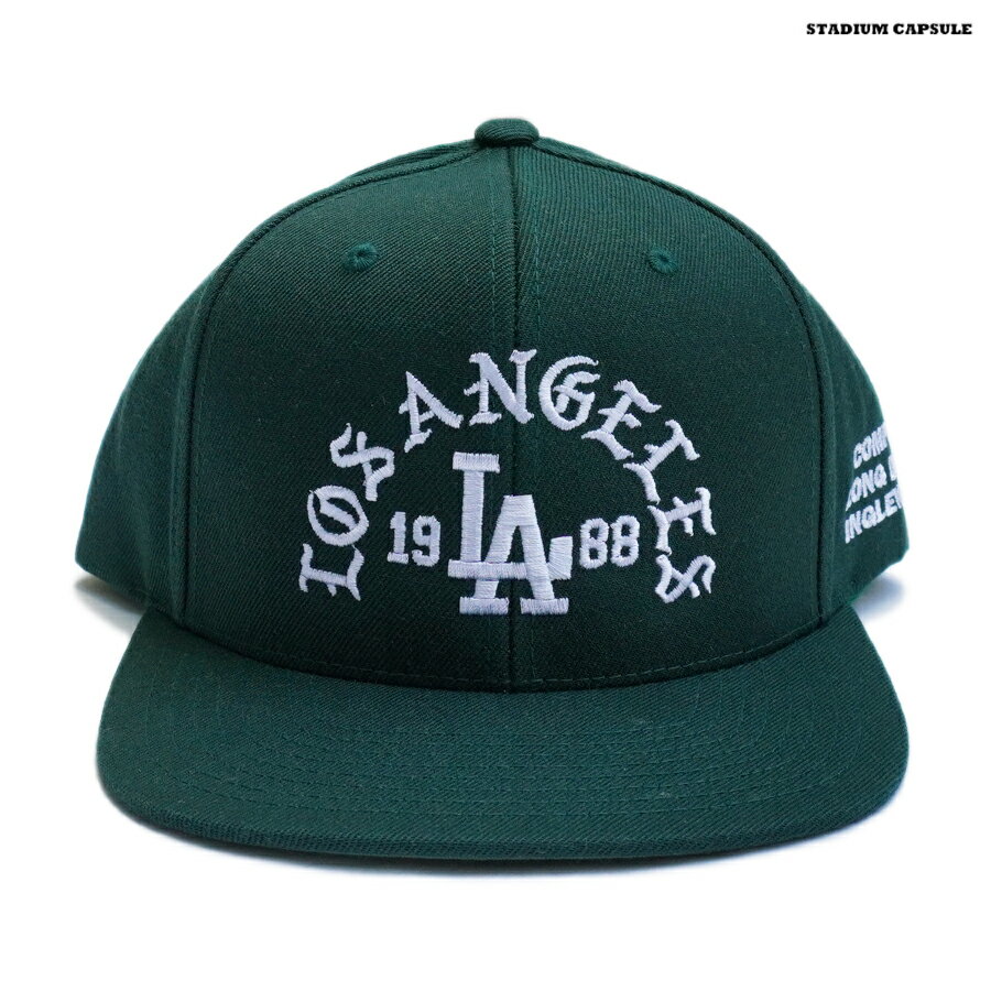 【送料無料】STADIUM CAPSULE LOS ANGELES 1988 SNAP BACK CAP【DARK GREEN】(通販 メンズ レディース 男 女 兼用 帽子 スナップバック..