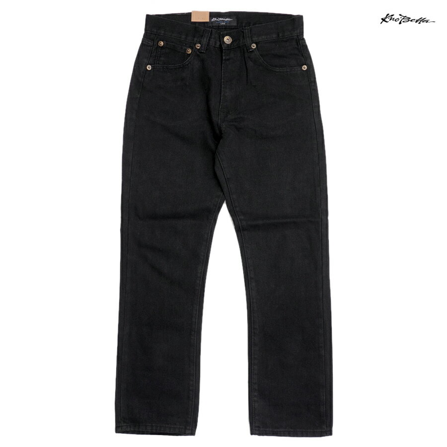 楽天Indoor Class Online Store【送料無料】KNO BETTA 998 STRAIGHT BASIC JEANS【BLACK】（30・32・34・36・38）（通販 メンズ 大きいサイズ ロング デニム パンツ ジーンズ ストレート）