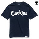 【送料無料】COOKIES ORIGINAL LOGO Tシャツ【NAVY】(M L XL 2XL)(COOKIES クッキーズ アパレル 服 通販 メンズ 大きいサイズ 半袖 T-SHIRTS)