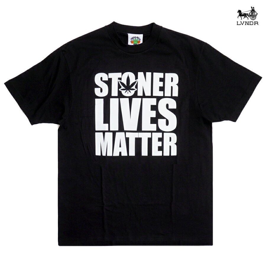 楽天Indoor Class Online Store【売りつくし40％★送料無料】LAVENDER BOYS STONER LIVES MATTER Tシャツ【BLACK】（M・L・XL）（ラベンダーボーイズ 通販 メンズ 大きいサイズ 半袖 ショートスリーブ TSHIRTS）