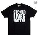 【PRICE DOWN 30 ★送料無料】LAVENDER BOYS STONER LIVES MATTER Tシャツ【BLACK】(M L XL)(ラベンダーボーイズ 通販 メンズ 大きいサイズ 半袖 ショートスリーブ TSHIRTS)