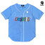 【送料無料★ラスト1点】COOKIES ON THE BLOCK BASEBALL JERSEY【SKY BLUE】(M・L・XL)(COOKIES クッキーズ アパレル 服 通販 メンズ 大きいサイズ ベースボール シャツ ジャージ 半袖 ショートスリーブ)