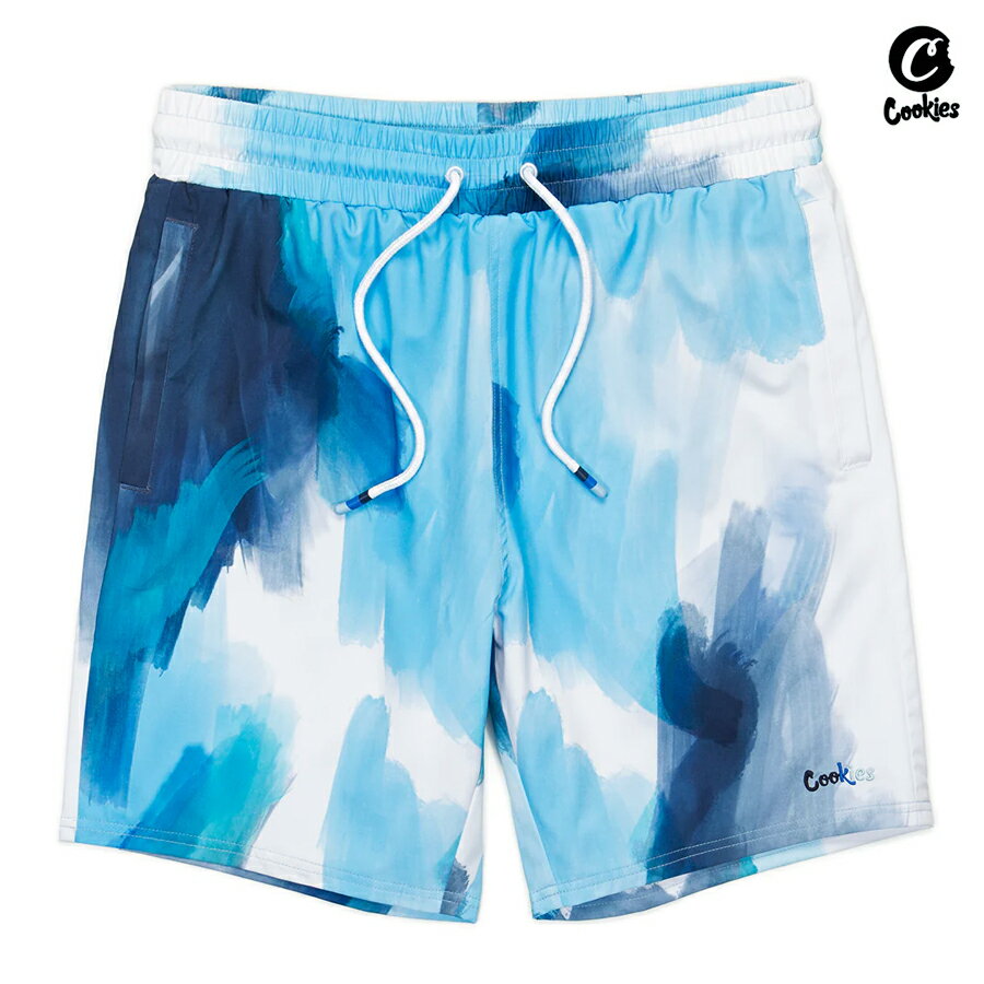 【売りつくし50%★送料無料★ラスト1点】COOKIES FORUM SWIM TRUNK SHORTS【WHITE】(M・L・XL)(COOKIES クッキーズ アパレル 服 通販 メンズ 大きいサイズ ショーツ ハーフパンツ スイムショーツ 水着)