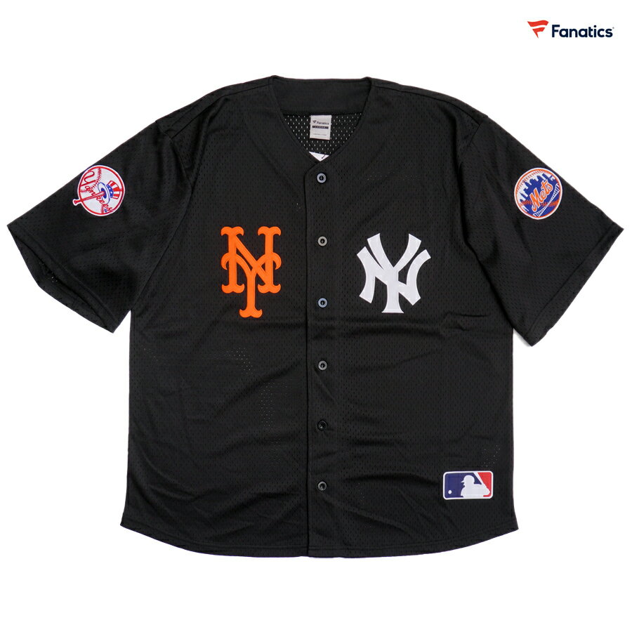 Ĥ30%̵FANATICS NY SUBWAY SERIES BASEBALL JERSEYBLACK(MLXL)(եʥƥå   ١ܡ 㡼  LA  Ⱦµ 硼ȥ꡼ ˥塼衼󥭡 å NY ֥꡼)