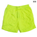 【Early Summer 対象】RINGSPUN NYLON SHORTS【NEON LIME】(S・M・L・XL)(通販 メンズ 大きいサイズ ショーツ ハーフパンツ ナイロンショーツ)