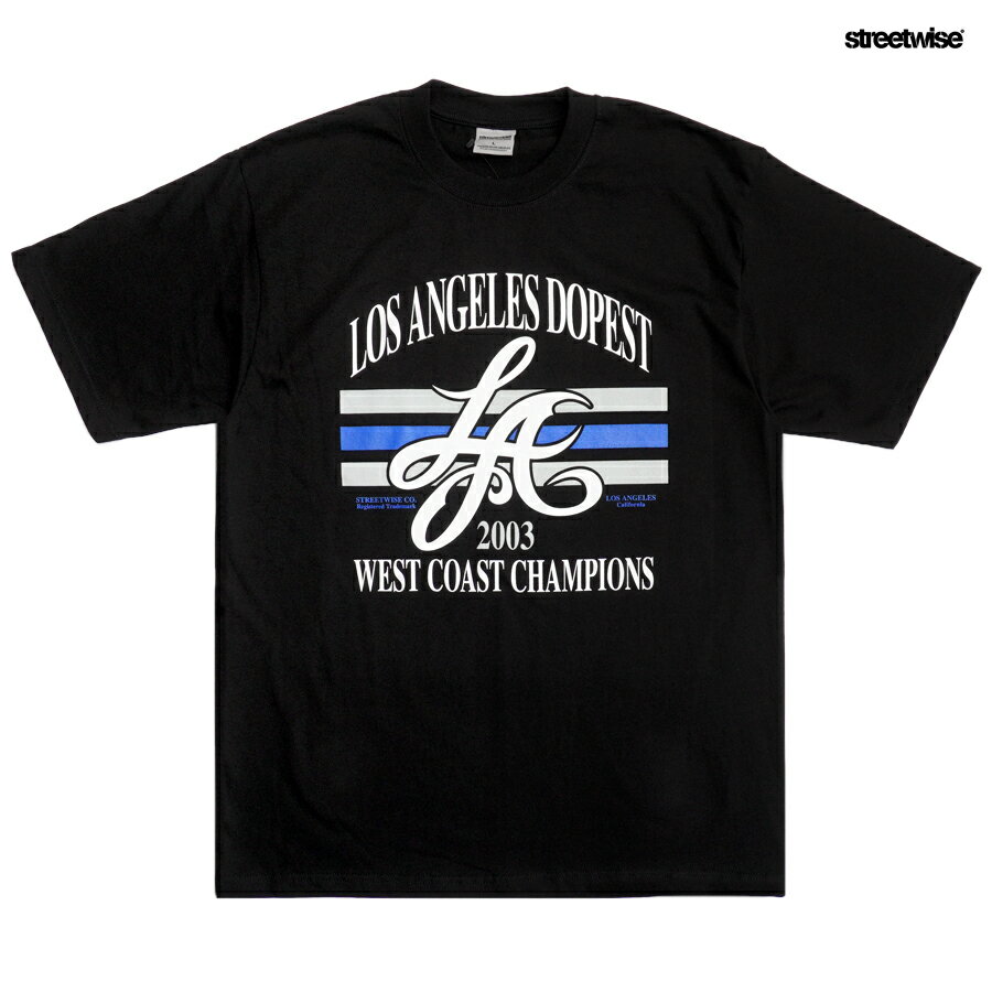 【売りつくし40 】STREETWISE DOPEST CHAMPS Tシャツ【BLACK】(L XL 2XL)(ストリートワイズ 通販 服 メンズ 大きいサイズ 半袖 T-SHIRTS)