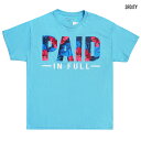 【PRICE DOWN 50 】3FORTY INC PAID IN FULL Tシャツ【LIGHT BLUE】(M L XL 2XL)(通販 メンズ 大きいサイズ 半袖 T-SHIRTS ショートスリーブ)