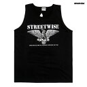 【PRICE DOWN 30%★送料無料】STREETWISE MILITANT TANK TOP【BLACK】(L・XL・2XL)(ストリートワイズ 通販 服 メンズ 大きいサイズ タンクトップ)