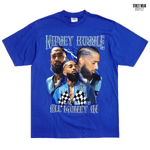 ̵STREETWEAR SUPPLY ALL MONEY IN TġROYAL BLUE(LXL2XL3XL)(  礭 Ⱦµ T-SHIRTS ץ ȥ꡼ ֥롼 HIPHOP ҥåץۥå ˥ץϥå nipsey hussle)