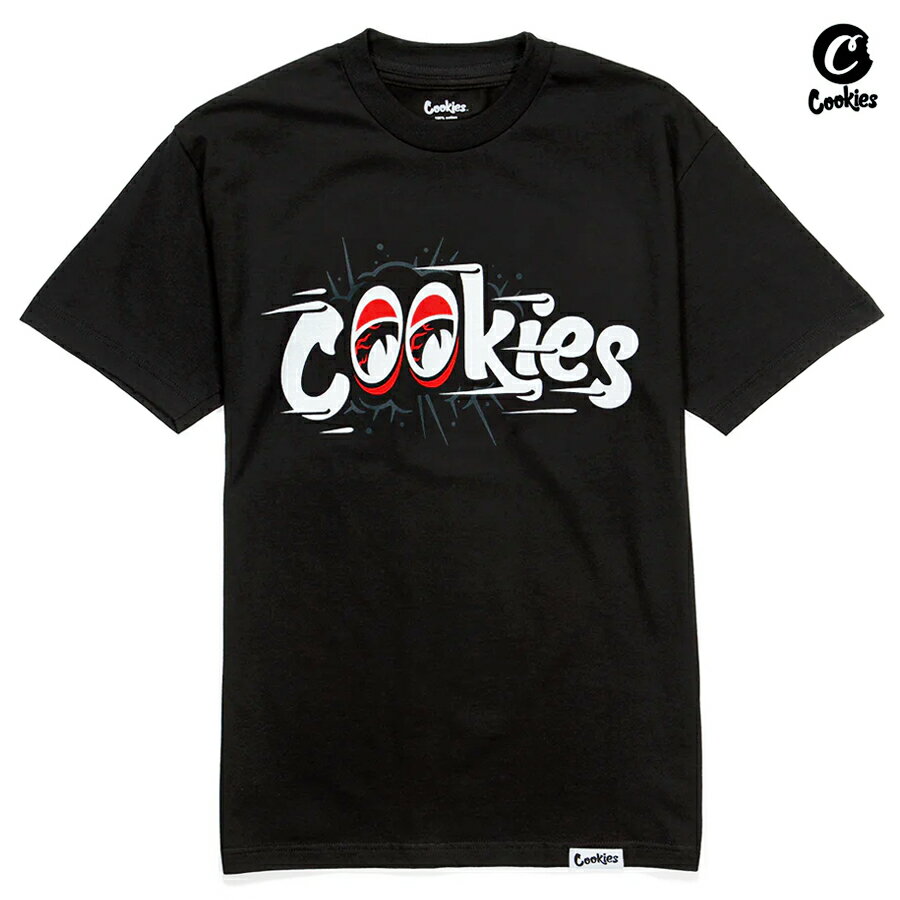 【送料無料】COOKIES GLOSSY EYED Tシャツ【BLACK】(M・L・XL)(COOKIES クッキーズ アパレル 服 通販 メンズ 大きいサイズ 半袖 ロゴ)