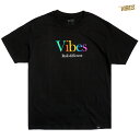【送料無料】VIBES CLOTHING ROLL DIFFERENT Tシャツ【BLACK】(M L XL 2XL)(バイブスペーパー 通販 メンズ 大きいサイズ 半袖 ショートスリーブ ロゴ プリント)